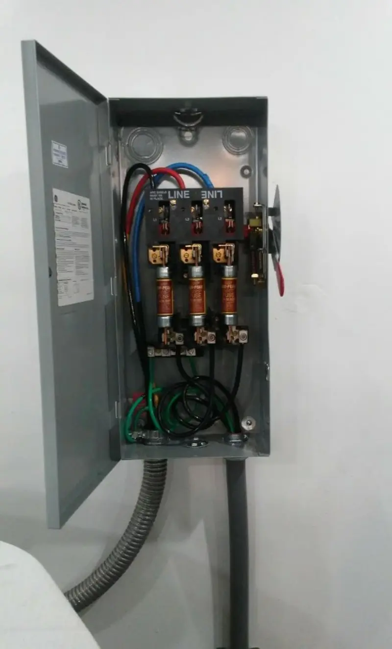 Three-phase disconnect switch installed for Electrical Wiring & Rewiring in Southport